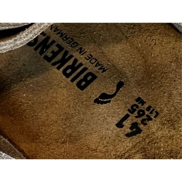 Birkenstock Women's Uji Taupe Suede Leather Sandals Size 41 NWOT - Picture 8 of 10
